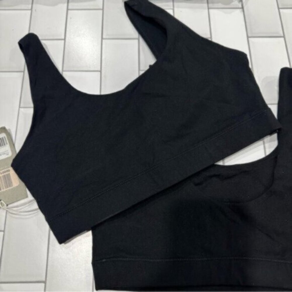 NWT Everlane Black The Perform Bra Bralette Sports Bra Top Size XS Bundle OF 2 - Picture 6 of 8